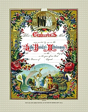 Victorian Marriage Certificate